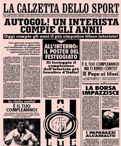 BIGLIETTO QUOTIDIANO TIFOSO SFEGATATO