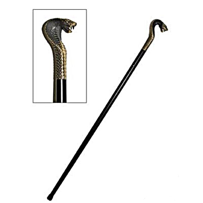 BASTONE DA PASSEGGIO COBRA DORATO