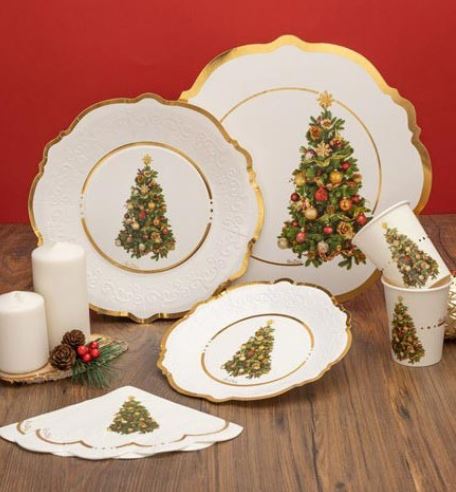 COORDINATO NATALIZIO ORO ALBERO DI NATALE