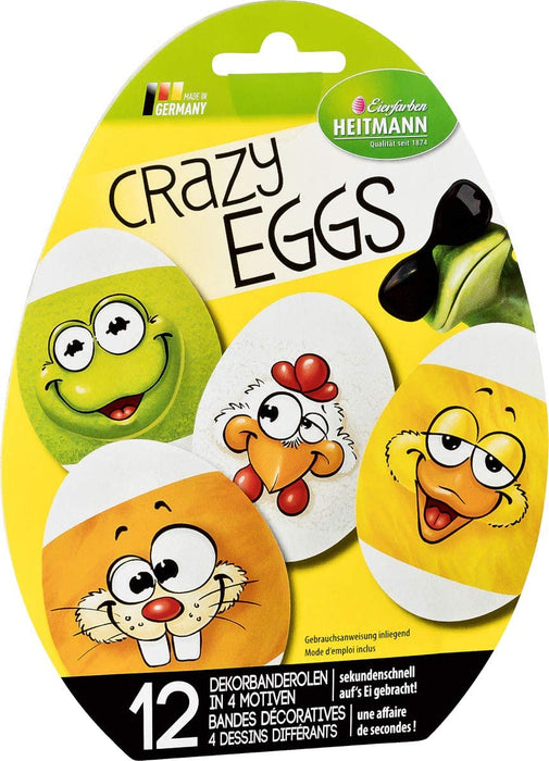 12 FASCETTE CON DECORO PASQUALE PER UOVA