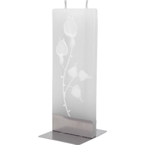 CANDELA DECORATIVA HAND MADE TEMA FLOREALE