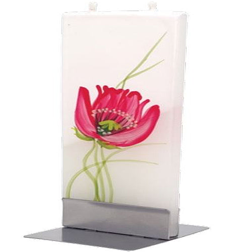 CANDELA DECORATIVA HAND MADE TEMA FLOREALE