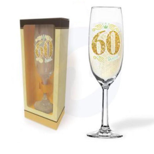 FLUTE ANNI FANTASTICI COMPLEANNO IN VETRO