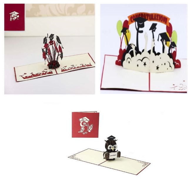 BIGLIETTO POP UP ORIGAMO TOCCHI LAUREA