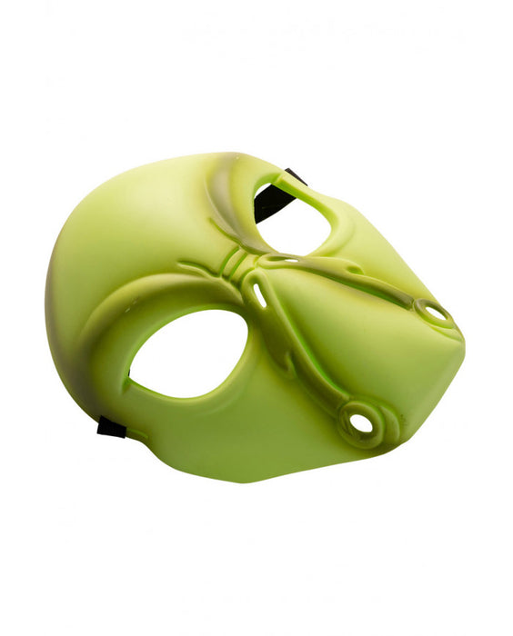 MASCHERA ALIENO VERDE IN PLASTICA RIGIDA