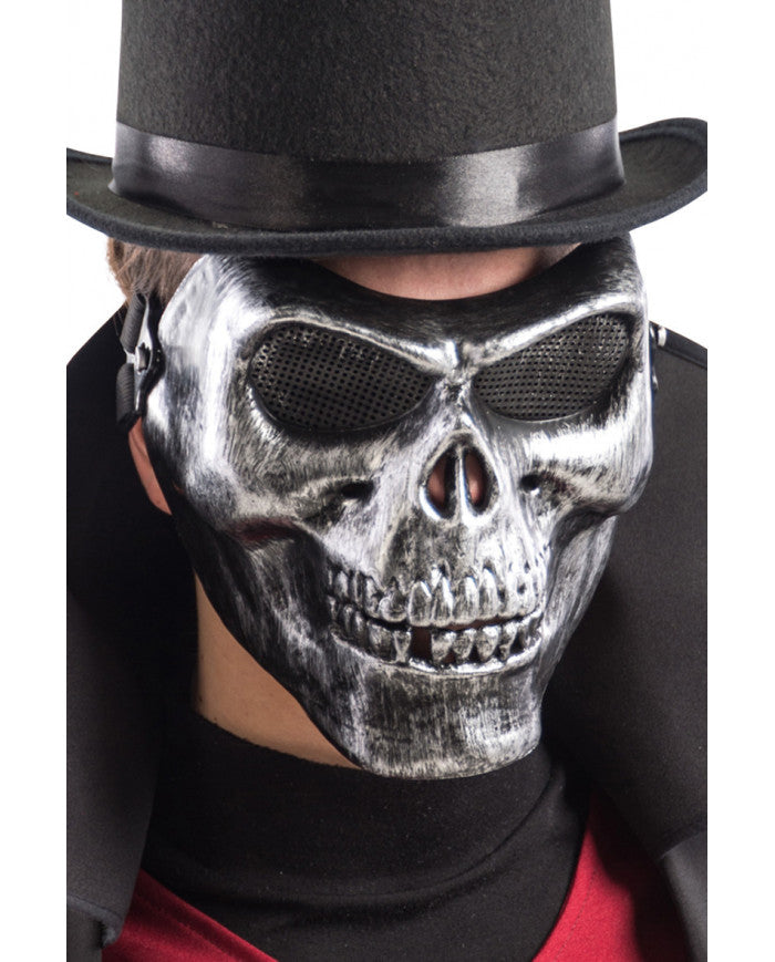 Maschera Teschio Cosplay In Plastica Dipinta A Mano – Elastico Regolabile, Per Halloween, Carnevale E Feste Messicane