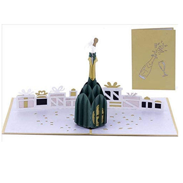 BIGLIETTO POP UP AUGURI SPUMEGGIANTI