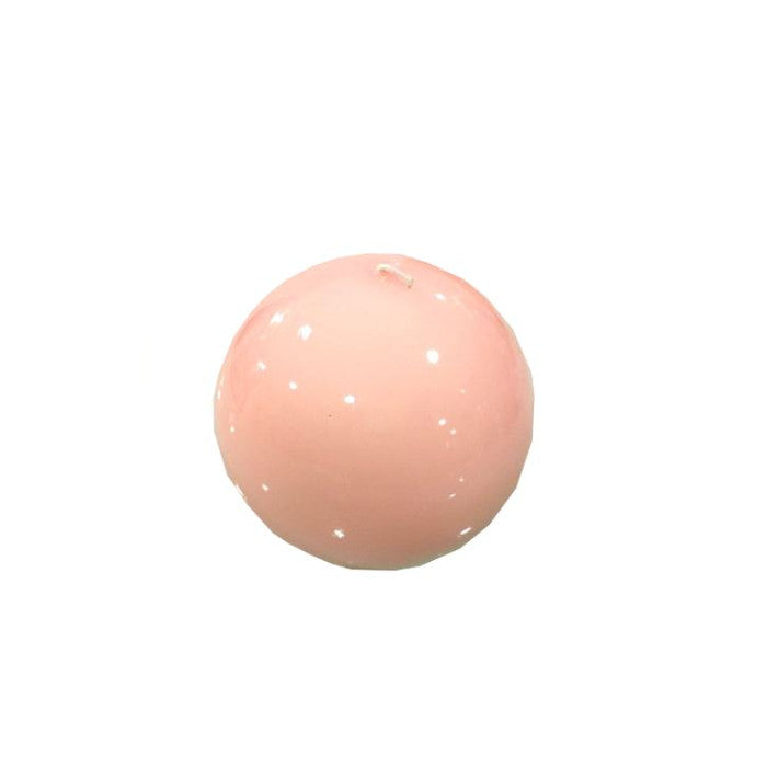 CANDELA SFERA LACCATA ROSA CM 10