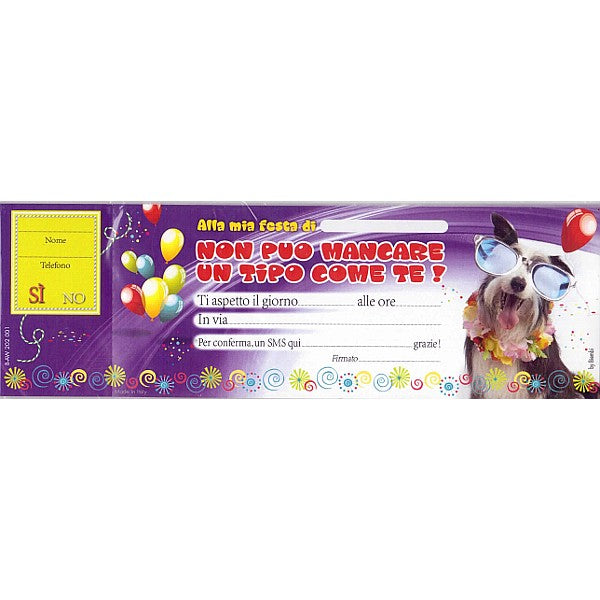 20 INVITI NON PUO' MANCARE TIPO COME TE